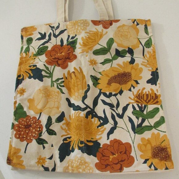 Go Eco Ciroa Floral Cotton Canvas Large Tote - Picture 1 of 13